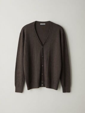 Filippo De Laurentiis Women’s Merino Wool & Silk Blend Cardigan Sweater Brown